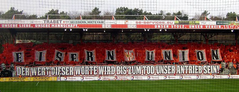 Eisern Union 780x302 - Die leidenschaftlichen FC Union Berlin Fans, weit mehr als nur der Stolz des Ostens